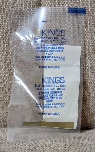 SMA Female 4 Hole Panel Mount Connector, Kings Electronics Co - Sealed - Picture 4 of 6