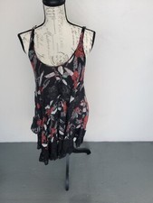 Free People Intimately dress multi color black lace XS women