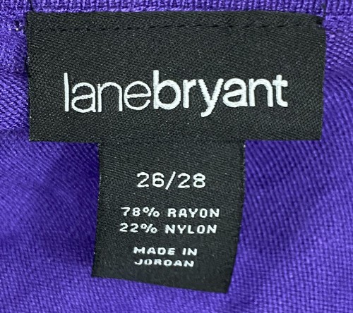 Lane Bryant Purple Long Sleeve Lightweight Sweater Blouse Top Shirt Size 26/28 - Picture 6 of 6