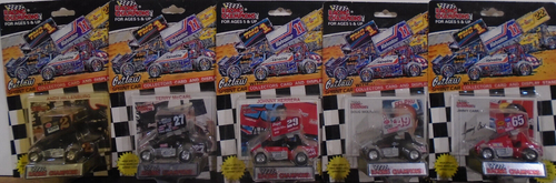 RACING CHAMPIONS 1/64 SPRINT CARS SET OF 5 OUTLAWS SERIES SPRINT CAR RACERS - Picture 1 of 7