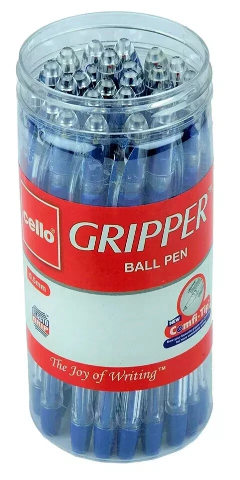 25No. Cello Gripper Blue Ball Pen - Best for Smooth Professional Writing -F Ship Foto 3 de 4