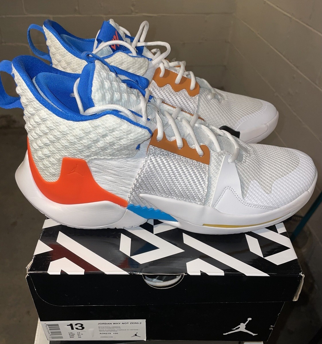 Size 13 - Air Jordan Why Not Zer0.2 OKC Home for sale online  display picture 2