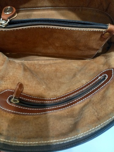 Yves Saint Laurent YSL Vintage Tasche Braun Leder Durchgehender Reißverschluss - Bild 11 von 11