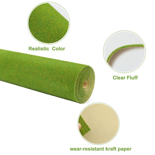 40cm*200cm Grüne Grasmatte 2mm Dick Kunstrasen Teppich Architektur Layout - Bild 7 von 17