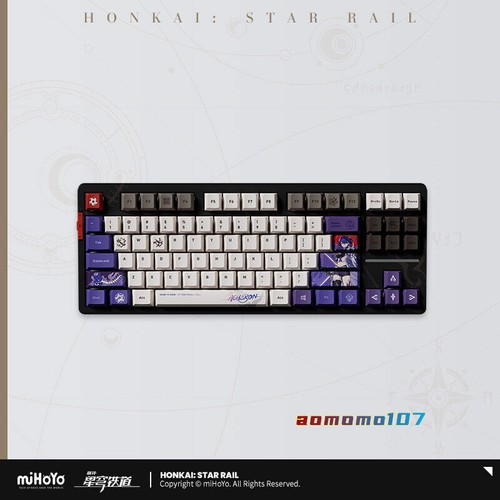 Official Honkai Star Rail Acheron Mechanical Keyboard PBT RGB 87/108 Keys Gifts - Picture 14 of 17