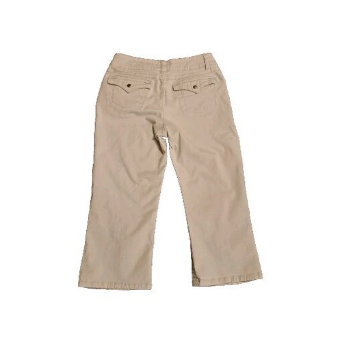 Girls Juniors Size 16 Jordache Khaki Capri - Picture 3 of 6