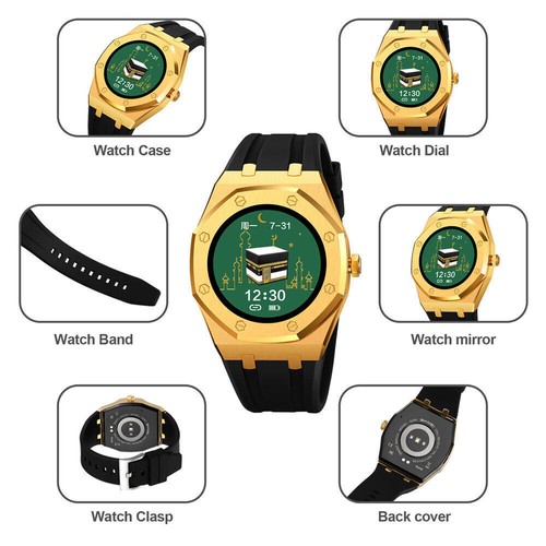 Men LED Watch Heartrate Bloodoxygen Monitor Wokship Direction Fitness Wristwatch - Picture 15 of 32