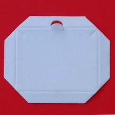 White Velour-Flocked Cardboard Jewelry Gift Necklace Box Insert NEW - Lot of 50