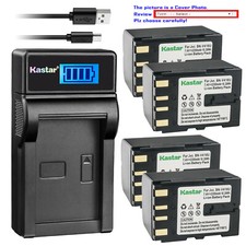 Kastar Battery LCD USB Charger for BN-V416  JVC GR-HD1US GR-PD1 GR-VF1 GR-Z7