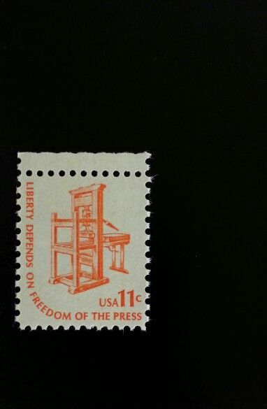 1975 11c Liberty Depends on Freedom of the Press Scott 1975 11c Liberty Depends on Freedom of the Press Scott