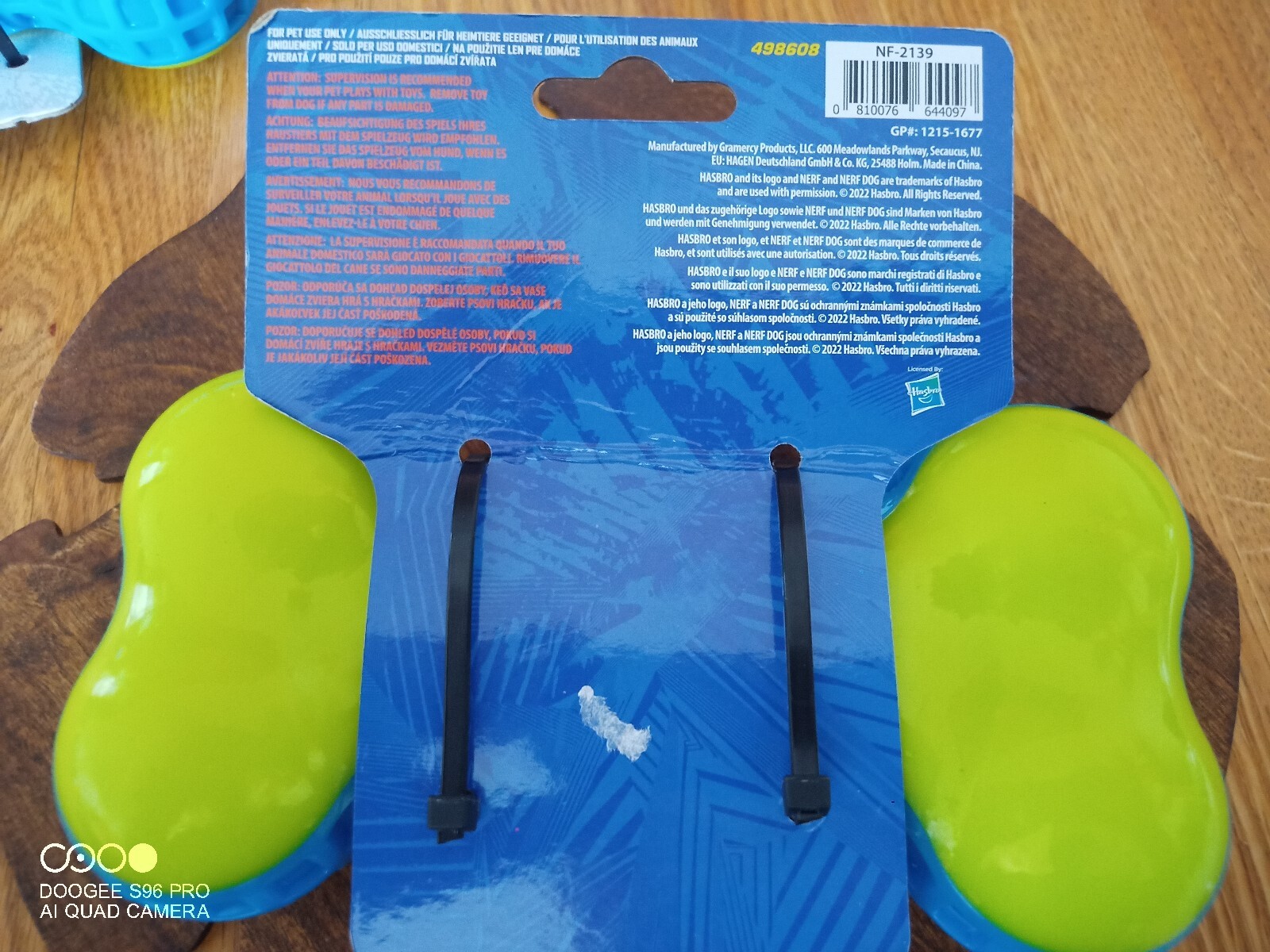 Nerf Dog Exo Bone Micro Squeaker - Zdjęcie 2 z 2