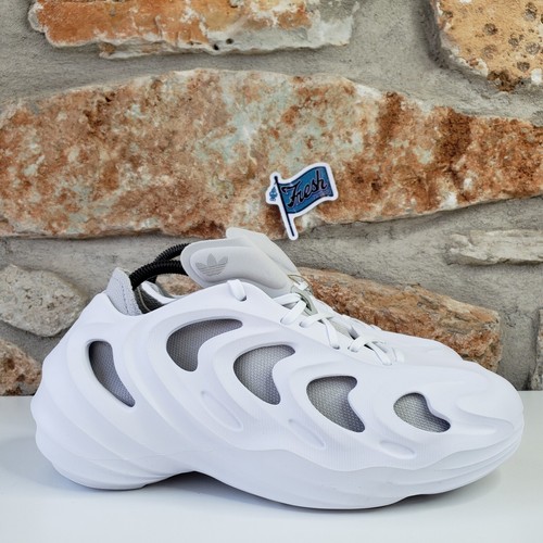 Adidas Adifom Q Athletic Casual Comfort Sneakers Men's Sz 8.5 White Gray HP6584 - Picture 5 of 13