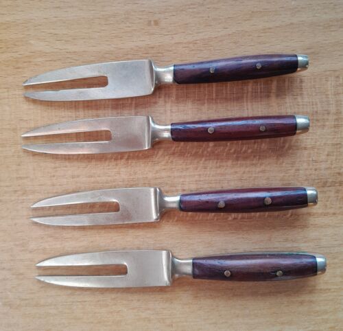 FT149 Dartington Glass Devon Sweetcorn Dishes ×2 & Picks ×4 Frank Thrower Boxed - Picture 4 of 8