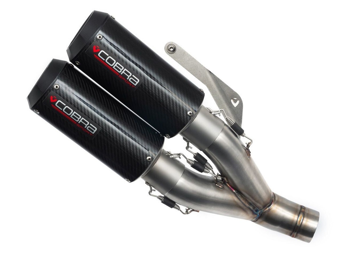 Cobra Sport Ducati Monster 821 Exhaust Carbon Twin GP Half