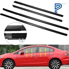 Fit For Honda Civic 2012-15 Weather Strip Outside Window Moulding Trim Seal Belt Fit For Honda Civic 2012-15 Weather Strip Outside Window Moulding Trim Seal Belt
