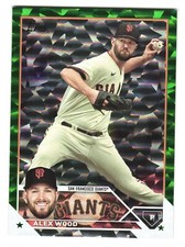 2023 Topps Series 1 #304 Alex Wood GREEN FOIL 147/499 San Francisco Giants