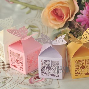 Laser Cut Butterfly Favor Candy Box Gift Boxes Wedding Party Baby Laser Cut Butterfly Favor Candy Box Gift Boxes Wedding Party Baby