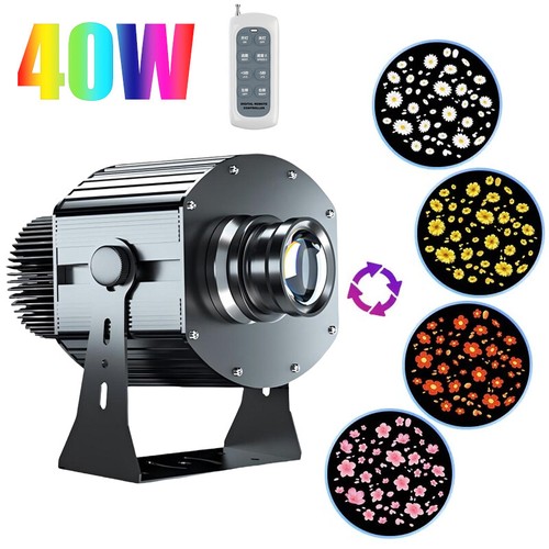Proyector Publicitario 40W 4 Imágenes Impermeable Personalizado LED Logo Gobo Proyección - Imagen 1 de 11