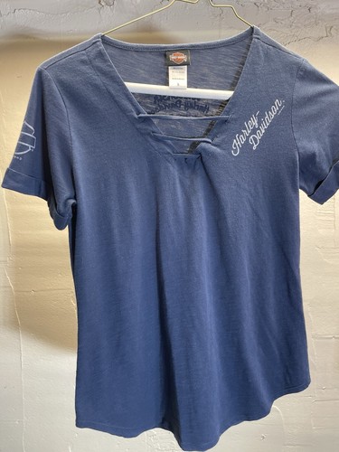Harley Davidson Shirt Bundle Women Small Tops Casual Riding Lot OF 2 - Picture 2 of 8