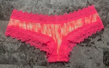 NWT VICTORIA'S SECRET PINK SMALL GEOMETRIC GEO LACE RARE CHEEKSTER PANTIES