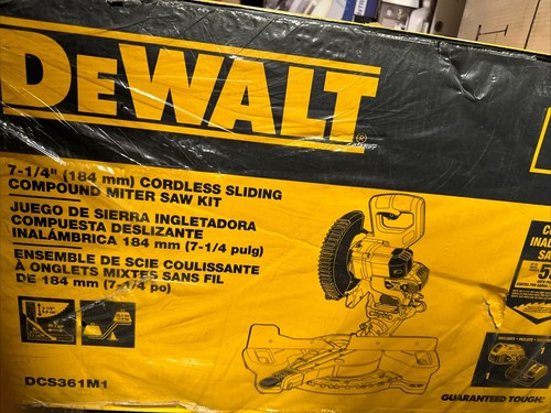 DEWALT DCS361M1 20V MAX Cordless 7 1/4 in. Sliding Miter Saw Kit (4 Ah)