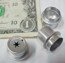 Lot 25 Candle Table Lamp Wick Holders, Liquid Wax, Star Type P0026 Aluminum, New