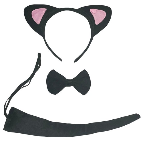 Halloween Fiesta de Navidad Animal Combinado Diadema Pajarita Cola 3 piezas Disfraz Unisex - Imagen 25 de 53