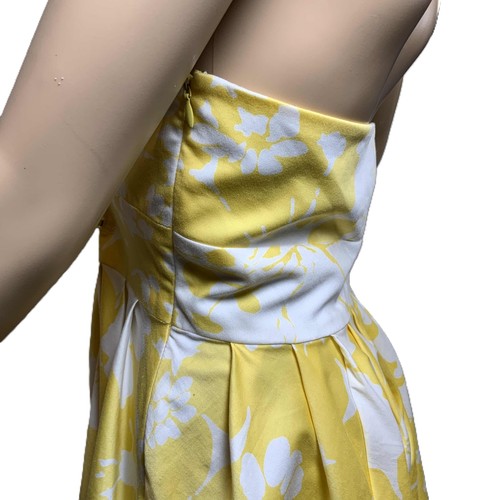 American Living gelbes ärmelloses Neckholder-Kleid Größe 12 50er Jahre ätherisch ästhetisch - Bild 13 von 18