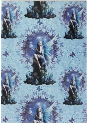 EASTGATE RESOURCE Anne Stokes~ Stargazer Fairy ~ Fantasy ~ Pagan ~Gift Wrap Wrapping Paper~1 sheet