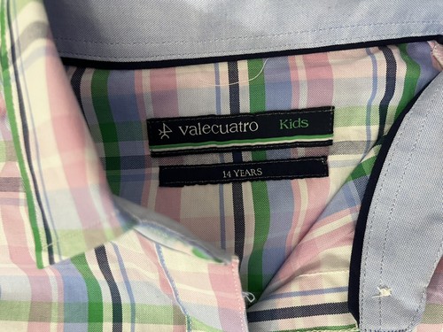 valecuatro girls plaid dress Long Sleeve size 14. NEW - Picture 2 of 6