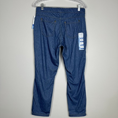June & Daisy Womens Denim Capri Pants Size Large 14- 16 Light Denim Back Pockets - Picture 6 of 9