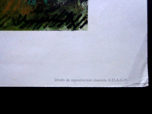Vlaminck, Paysage d’automne, pochoir mid-cent di Daniel Jacomet, Editore INV3181 - Foto 3 di 4