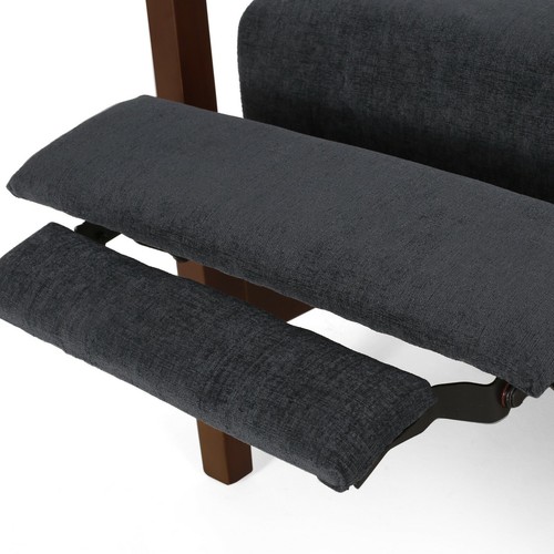 Castner Contemporary Fabric Waterfall Back Pushback Recliner - Picture 24 of 37