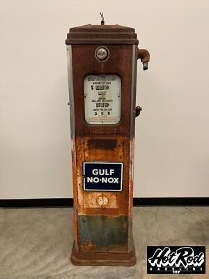#ad #ad 1930’s GULF Erie Model 129 Gas Pump Mancave Decor Restoration Project $2500.00