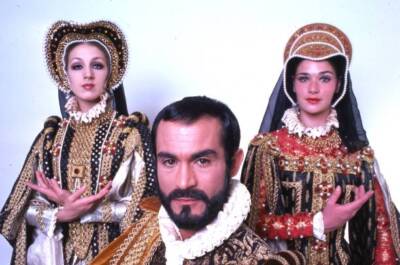 dancer Luis Rivera and two unidentified dancers from his company N- Old Photo