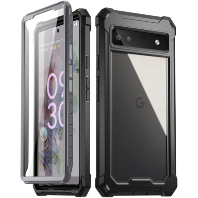 Google Pixel 6A 5G / 6 6 Pro Case Clear Back Shockproof Cover 360 Full Coverage