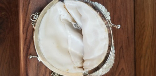 2 Vintage Safram Purse Beaded Handbag Evening Metal Frame & Chain - Picture 10 of 18