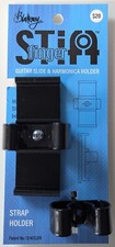 Guitar Slide, Harmonic, and Pic Holder for strap or pants pocket, Stiff Finger
