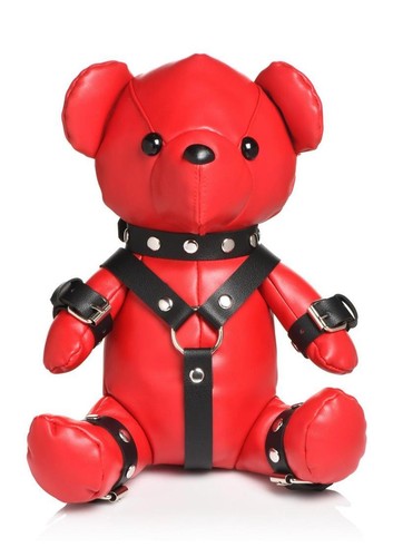 Cute BDSM Inspired Teddy Gimp Bear Keychain Bachelorette PartyFavor Fun Gag Gift - Picture 4 of 23