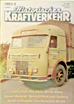 Historischer Kraftverkehr HiK, Heft 6 Dez/Jan 2006, eBay Video, inklusive Porto!