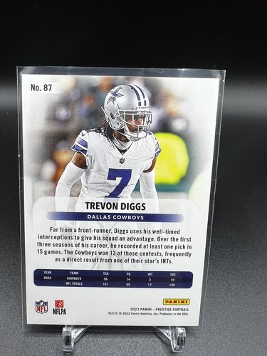2023 Prestige Football - TREVON DIGGS, SUNBURST Xtra Points Insert Card #87 - Photo 2/2