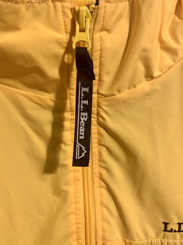 LL Bean Yellow Blue Color  Light Jacket Full Zip Men Large Tall - Picture 5 of 9