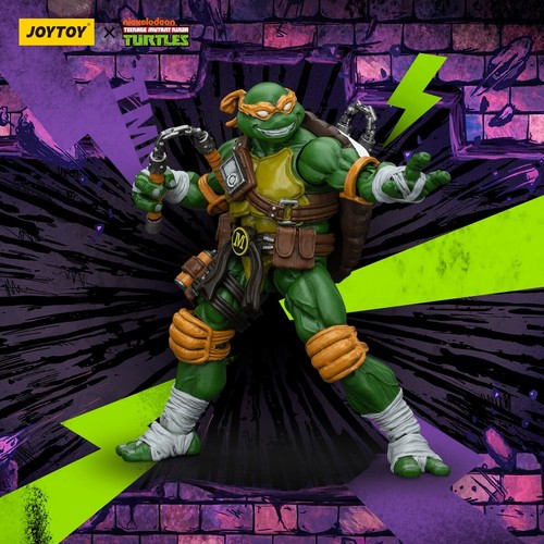 Figuras de acción JOYTOY TMNT 1/18 Miguel Ángel Donatello Leonardo Rafael - Imagen 13 de 176