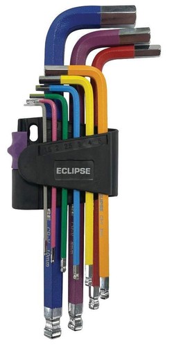 Métrico Bola Extremo Hex Llave Juego, 9 Piezas - EHK9PS