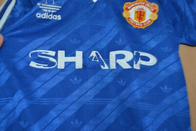 MANCHESTER UNITED 1986/1987/1988 THIRD FOOTBALL SHIRT ADIDAS