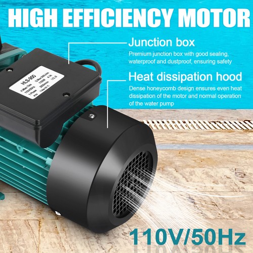 1.5HP Swimming Pool Pump Motor Hayward w/Strainer Filter In/Above Ground 6500GPH - Picture 9 of 12