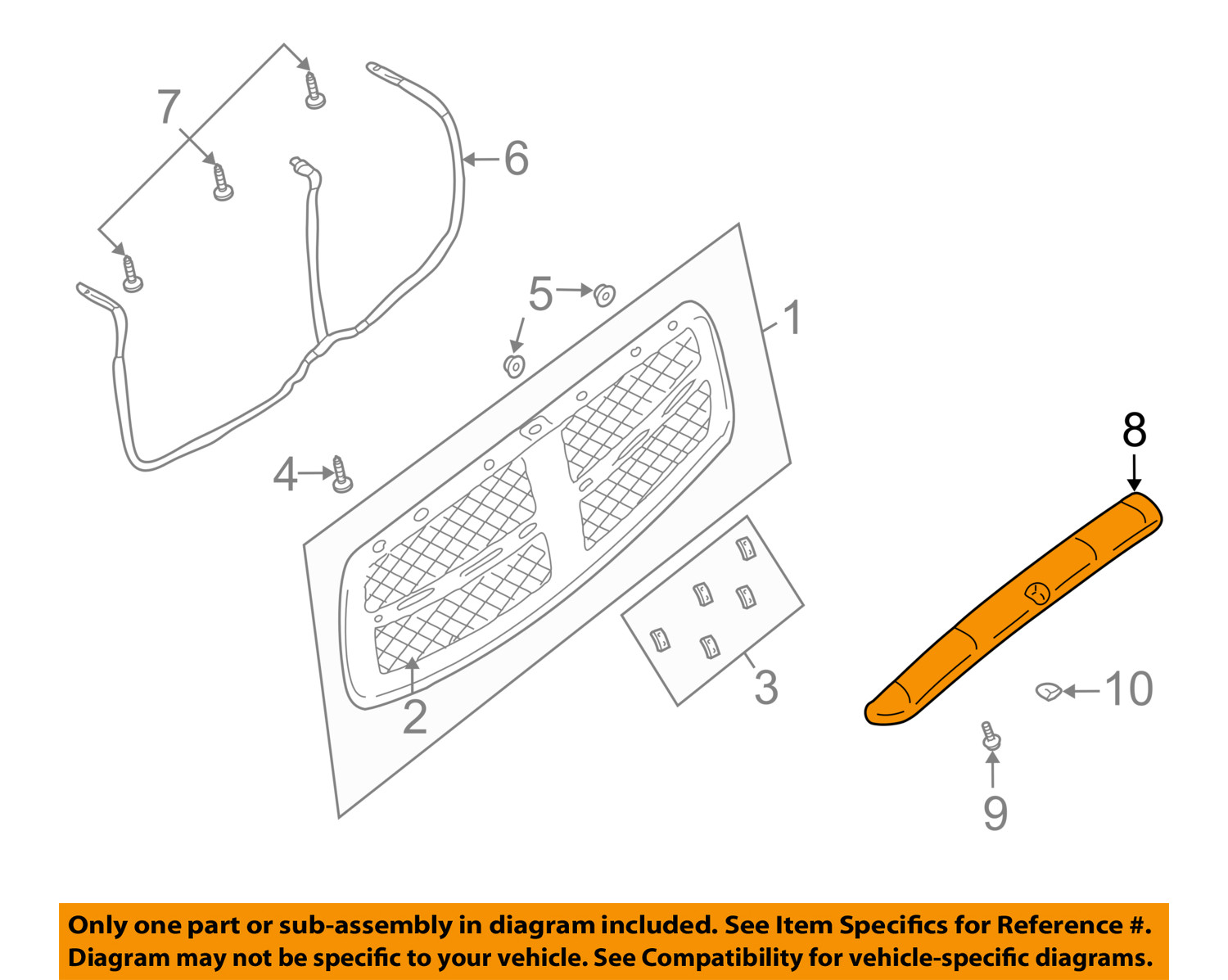 Dodge CHRYSLER OEM 03-05 Ram 3500 Grille Grill-Air Shield 822072