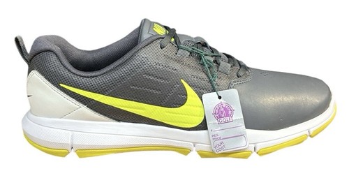 Scarpe da golf Nike Explorer CTRL #704694-009 grigio scuro/volt/bianco da uomo taglia 9 nuove - Foto 6 di 13