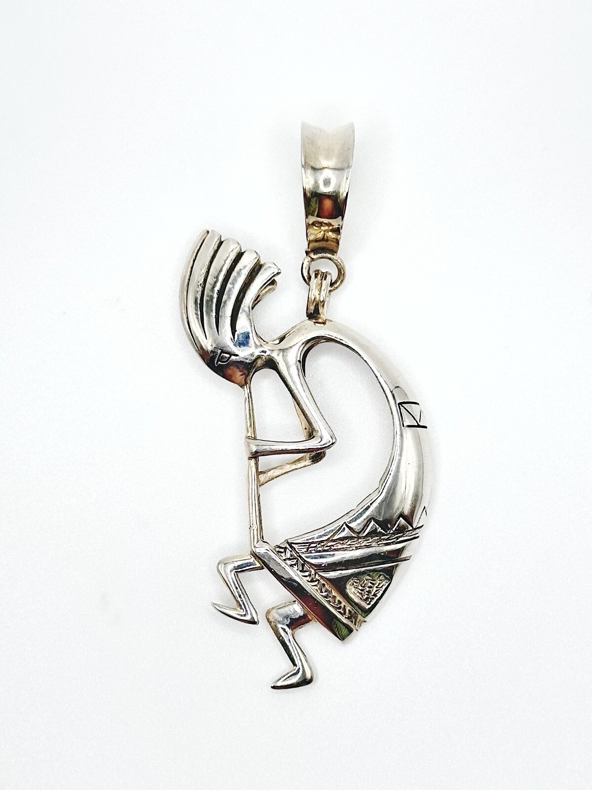 Pince à billets Navajo Kokopelli en argent sterling