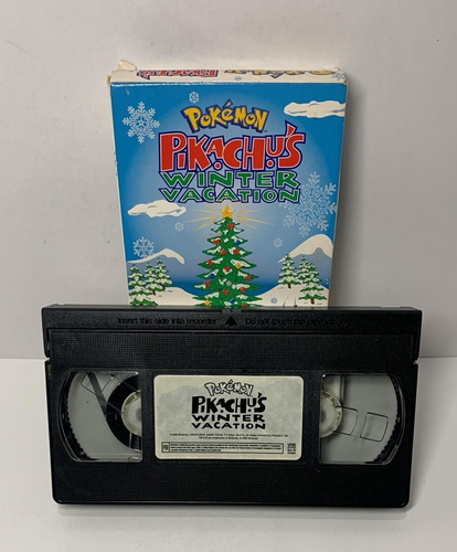 Vintage Pokemon Pikachu's Winter Vacation (VHS 1999) Rare ORIGINAL Tested - Picture 2 of 4